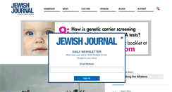 Desktop Screenshot of jewishjournal.com